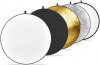 CARUBA Reflector 5 em1  Redondo 30cm (Gold,Silver,Black,White,Translucent)