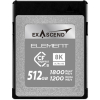 EXASCEND Cartão Cfexpress Type B 512GB R1800/W750 Element Serie