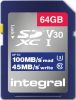 INTEGRAL Cartão SD 64GB Classe 10 UHS-I V30 R100 MB/s