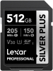 LEXAR Cartão SDXC Silver Plus 512GB UHS-1 (205/150MB/s)