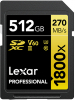 LEXAR Cartão SDXC 512GB Professional UHS-II (1800x) V60 Gold